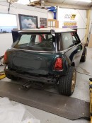 Vini the Powerflex V8 MINI is an R56 Cooper S with BMW S65 V8 swap for Goodwood FoS