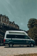 Volkswagen Grand California converted into mobile hotel room for COQ Hotel Paris