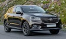 Borgward BX7 with different front grilles