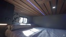 Box Truck Becomes a DIY Modern Apartment on Wheels, Features a Solar-Powered Gaming Setup