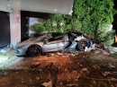 Beverly Hills crash ends with box truck stuck in $12 million mansion, over 3 cars