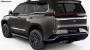2025 Toyota Land Cruiser and 2025 Hyundai Santa Fe renderings