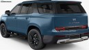 2025 Toyota Land Cruiser and 2025 Hyundai Santa Fe renderings