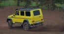 Brabus 700 G63 6x6 and G500 4×4² Is a Lime Green Play in Sand Factory