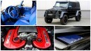 Brabus G500 4x4 Has Red Engine, Blue Leather and Carbon