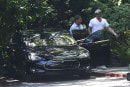 Brad Pitt and Angelina Jolie Spotted in a Tesla Model S