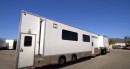 Brad Pitt's trailer from King Kong Production Vehicles cost $1.2 million and comes with 4 slide-outs