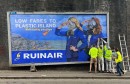 Art collective Brandalism takes on fossil ads for airline companies and the part they play in climate change