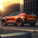 Chevrolet Corvette SUV CGI AI-designed car by flybyartist