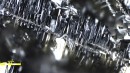Sulfur Crystal under a microscope light