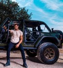 Sam Asghari and His Jeep Wrangler Rubicon