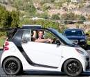 Britney Spears Drives a smart Car