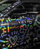 Britto X Bentley Continental GTC Holo Vinyl Art Car and Vanessa Velasquez