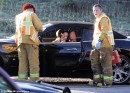 Brooke Burke Crashes her Maserati