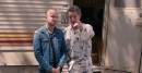 Bryan Cranston and Aaron Paul return to the 1986 Fleetwood Bounder from the AMC series "Breaking Bad"