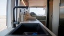 Budget-Friendly Camper Van Features a Refreshing, Modern Micro Concrete Interior