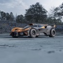 Bugatti Bolide rally car rendering