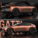 Bugatti Centurion SUV rendering on cardesignworld