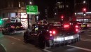 Bugatti Chiron and Pagani Huayra BC chased by cyclist in London