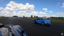 Bugatti Chiron vs. McLaren Speedtail on DragTimes and The Triple F Collection
