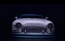 Bugatti Chiron trades faces with a 1955 Chevrolet