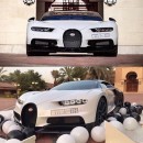 Bugatti Chiron Gets Middle-Eastern "Unboxing," Looks Like a Panda