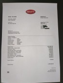 Bugatti Tourbillon fake sales invoice
