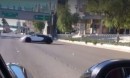 Bugatti Veyron Does Donuts on Las Vegas Strip