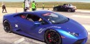 Bugatti Veyron Drag Races Supercharged Lamborghini Huracan