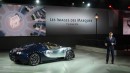 Bugatti Veyron Ettore Bugatti Legend Edition at the Paris Motor Show (rear three quarters)
