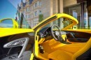 Yellow Bugatti Veyron Grand Sport