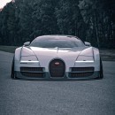Bugatti Veyron "Veyround" Has Widebody Cyberpunk JDM Makeover