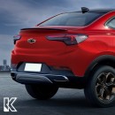 Buick Malibu Cross Chevy SUV Coupe rendering by kdesignag