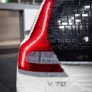Volvo V70 made almost entirely of Lego pieces