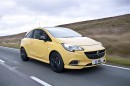 Vauxhall Corsa in the same shade of yellow that bothered tourists