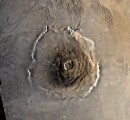 Volcanic eruptions of Tharsis