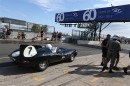 Classic Jaguar racing at Silverstone Circuit