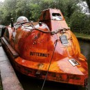 Butternut is an oil rig lifeboat reborn as a gorgeous houseboat with touches of personalized luxury