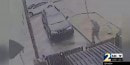 Footage of the mugging attempt turned into a carjacking