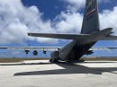 C-130J Super Hercules with external fuel tanks