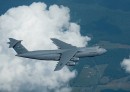 C-5 Galaxy on aerial refueling mission