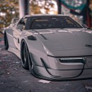 C4 Corvette With Rocket Bunny Widebody Kit Might Look Like a JDM ...