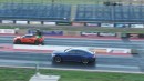 C8 Chevy Corvette vs AMG GT 4-Door Coupe drag race by Wheels Plus