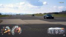 C8 Chevrolet Corvette vs. Chevrolet Camaro SS drag and roll races on Daniel Abt