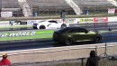 All motor bolt-on C8 Chevy Corvette vs tuned Caddy ATS-V on DRACS