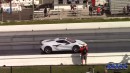 C8 Chevrolet Corvette Z06 solo quarter-mile passes on DRACS