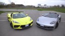 Yellow C8 Corvette vs Porsche Boxster GTS 4.0 Review Will Anger Some Fans