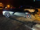 C8 Corvette Crashes Into Full-Size SUV, Both Drivers Walk Away Unscathed