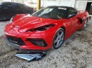 C8 Corvette Damaged by Chevy Dealer Now Listed on Copart