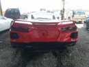 C8 Corvette Damaged by Chevy Dealer Now Listed on Copart